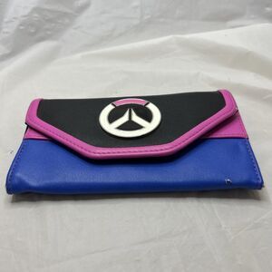 Overwatch Tri Fold Wallet Dva Pink Blue Gaming
